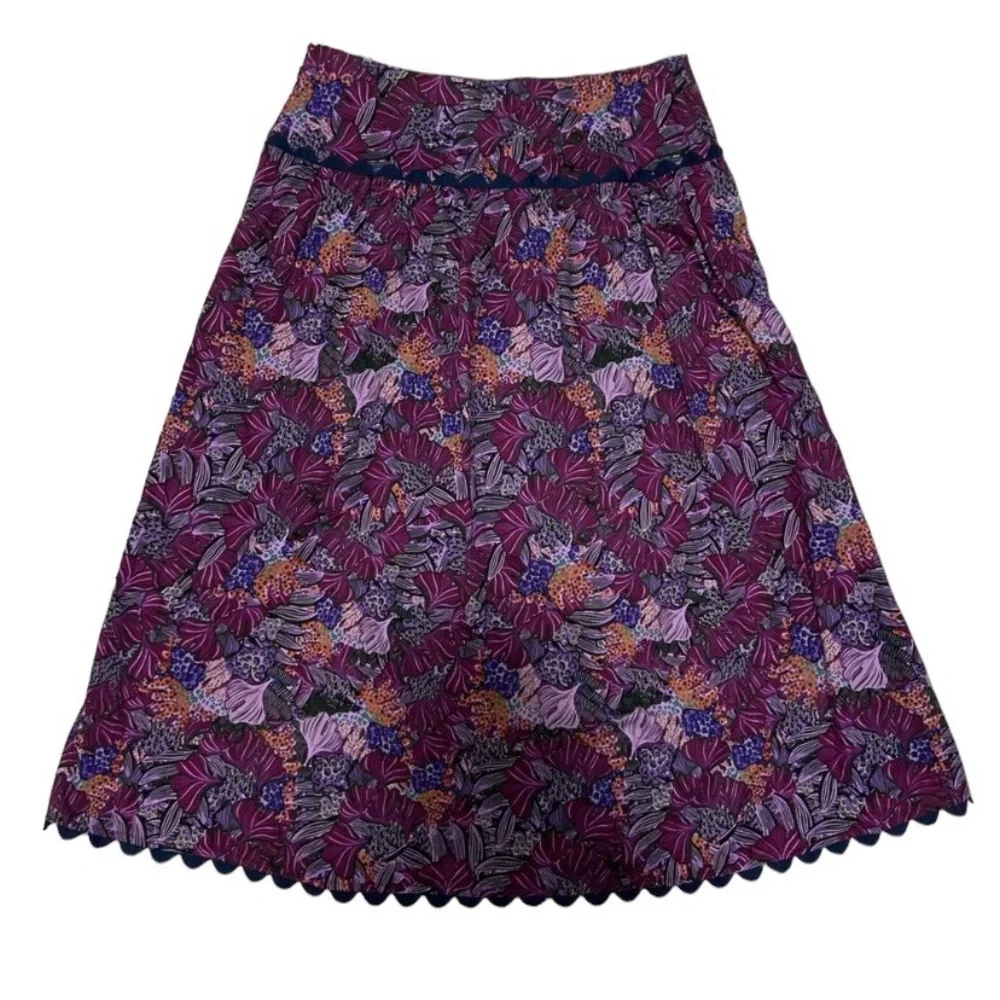 Kika Vargas Multicolor Floral Midi Skirt - Picture 2 of 10